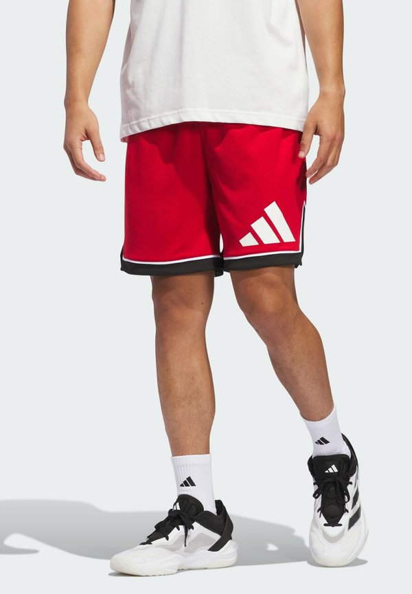 adidas Performance BADGE OF SPORT SHORT 9IN - Sports shorts - team power red   black