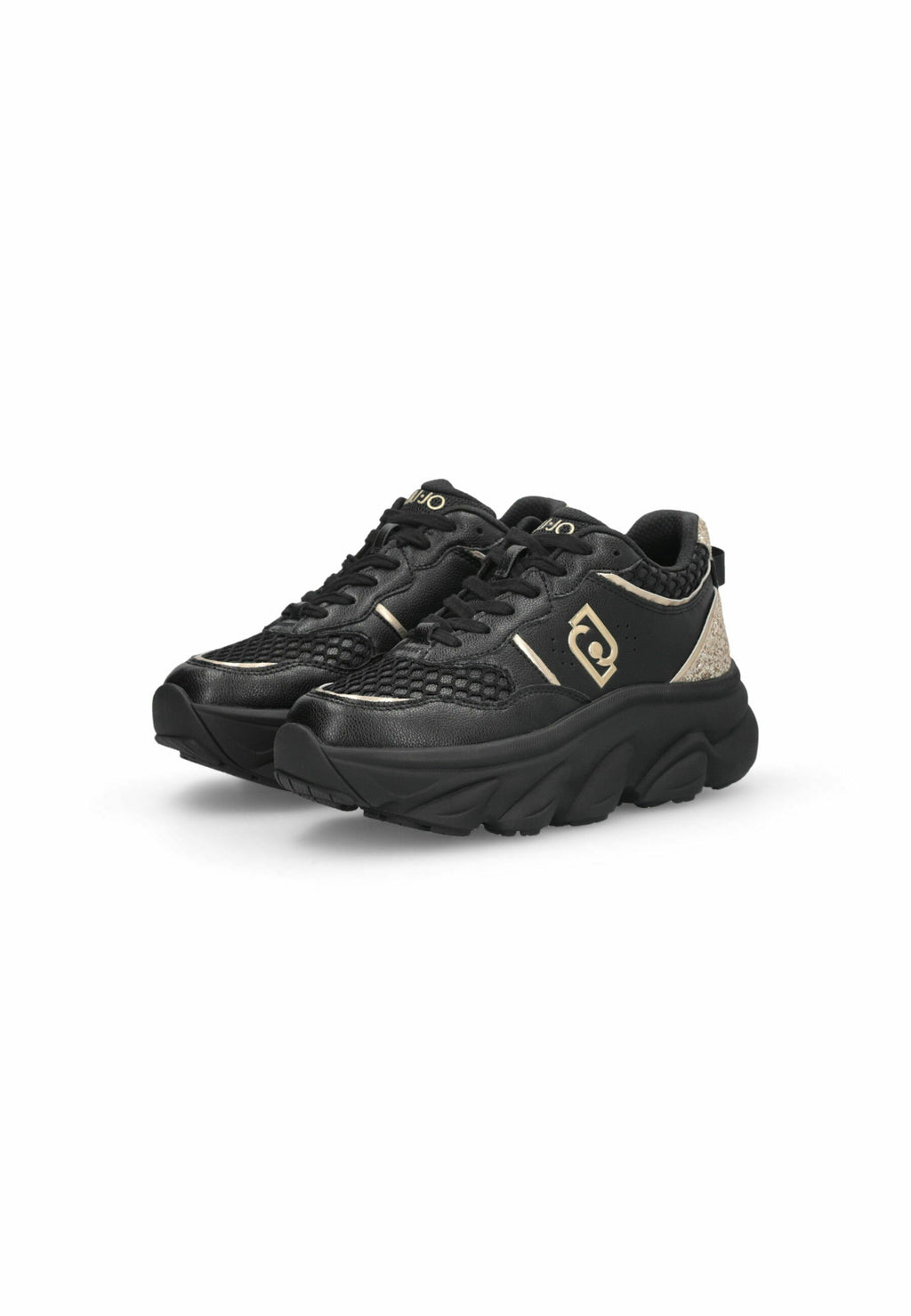 LIU JO CHUNKY AND GLITTER SNEAKERS
