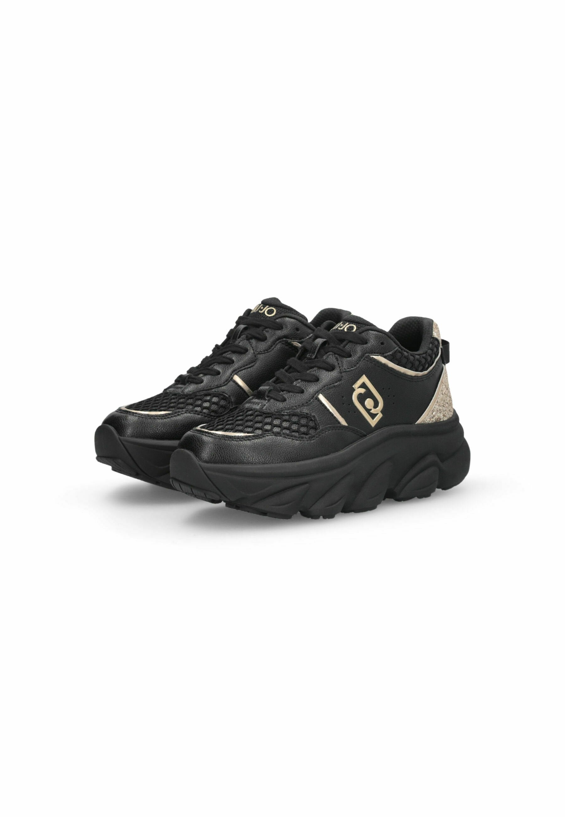 LIU JO CHUNKY AND GLITTER SNEAKERS