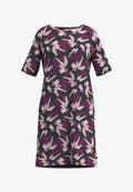 TOM TAILOR Nightie - rot-dunkel-allover
