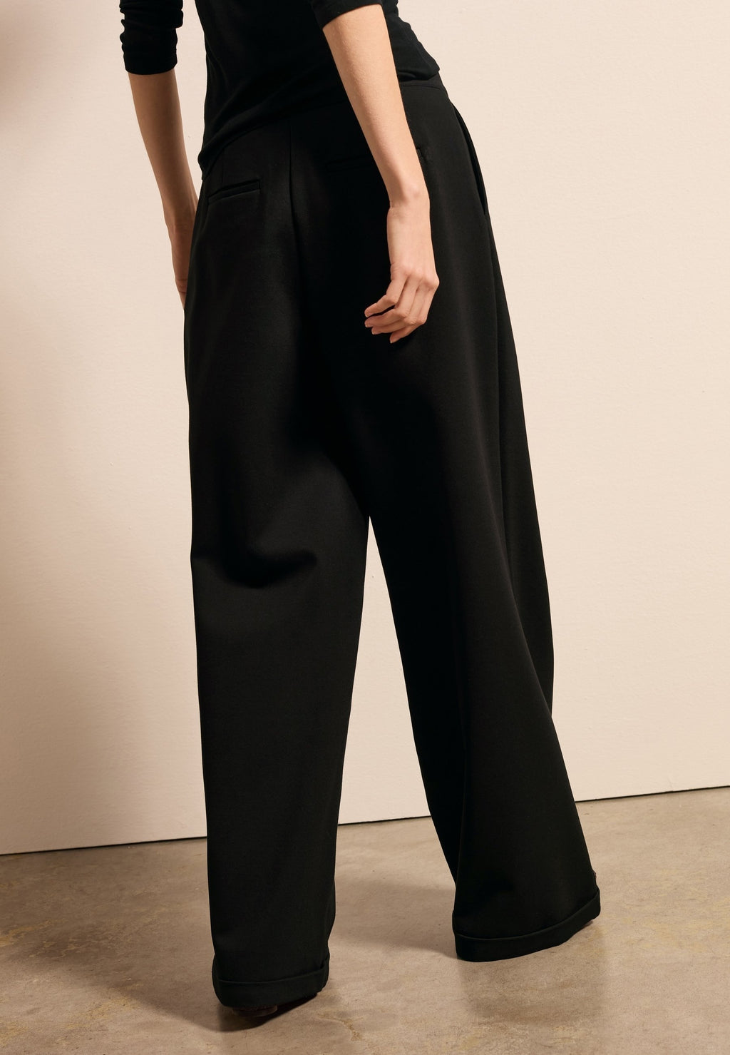 Stefanel WIDE LEG PALAZZO WITH ROMAN STITCH