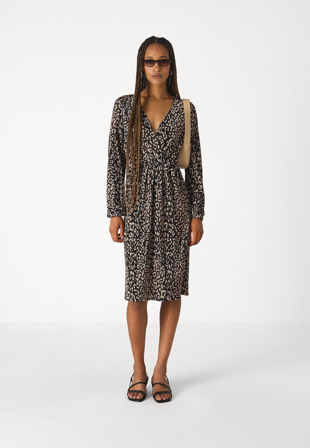 ONLY ONLNISA PLISSE WRAP DRESS