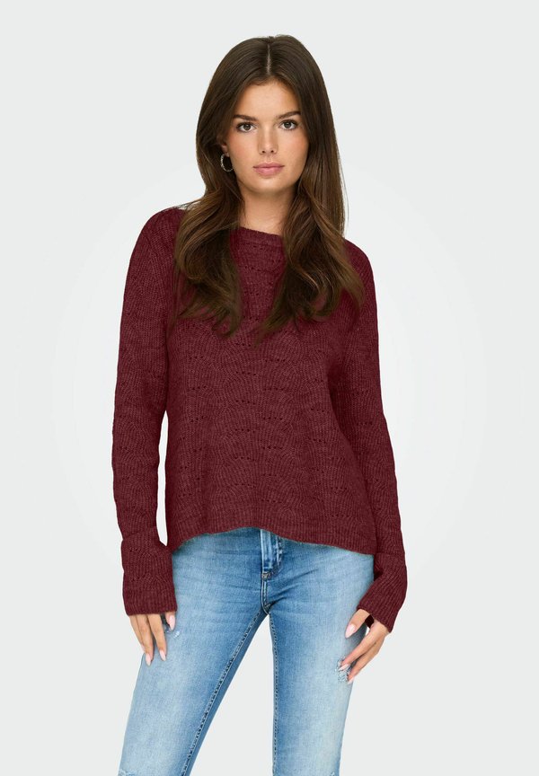 ONLY ONLLOLLI PULLOVER - Jumper - cabernet