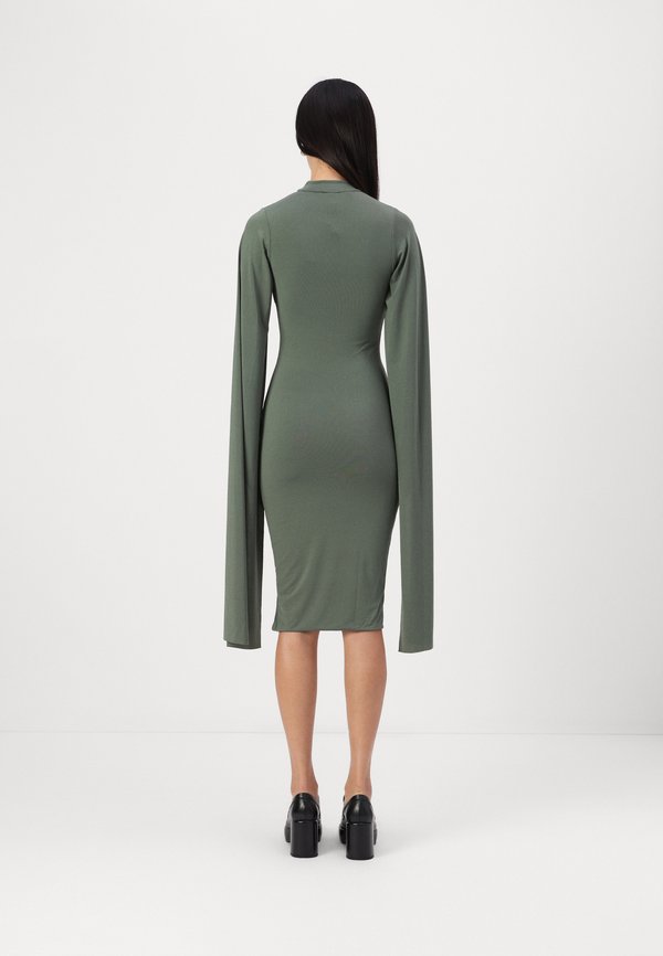 WAL G. DOHA OPEN SLEEVE SLINKY DRESS