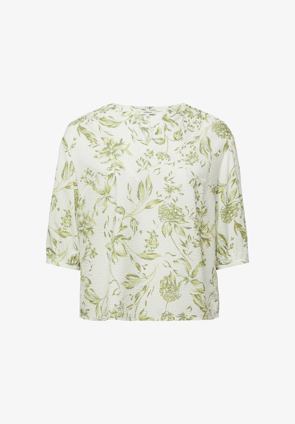 s.Oliver Blouse - creme grün