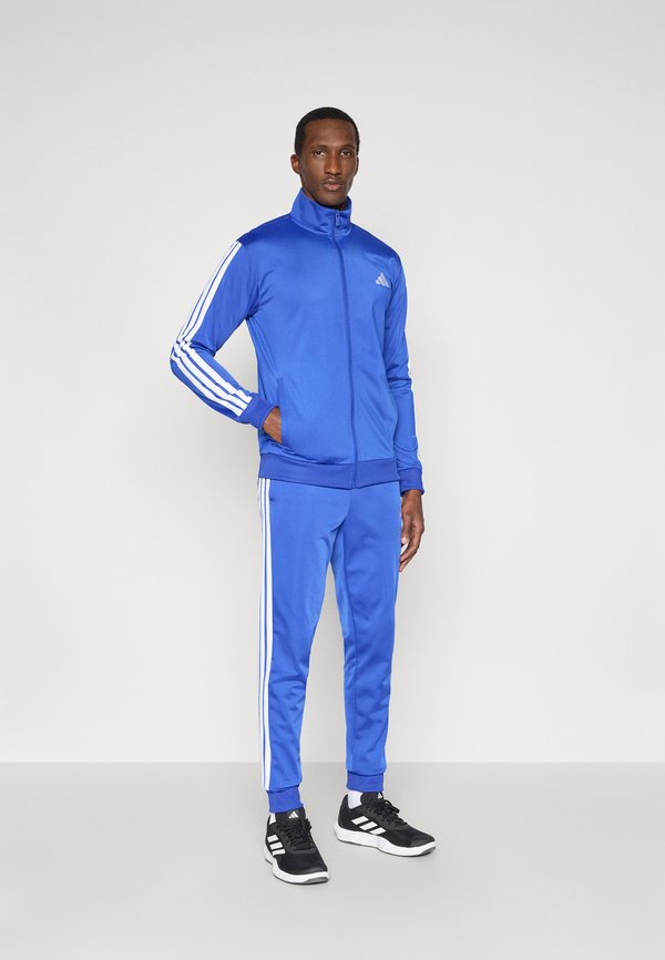 adidas Sportswear 3 STRIPES SET - Tracksuit - semi lucid blue/white