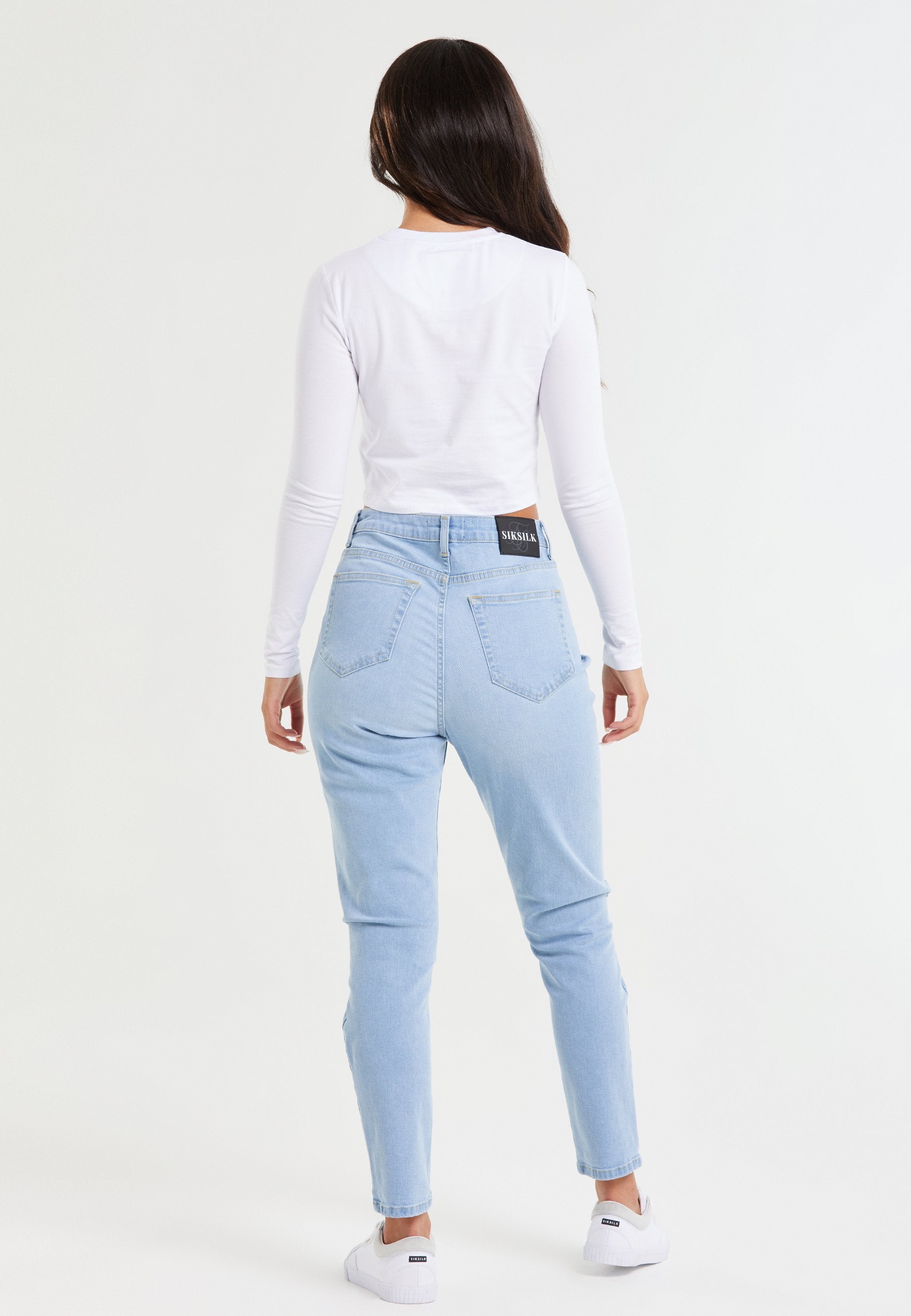 SIKSILK DISTRESSED MOM FIT