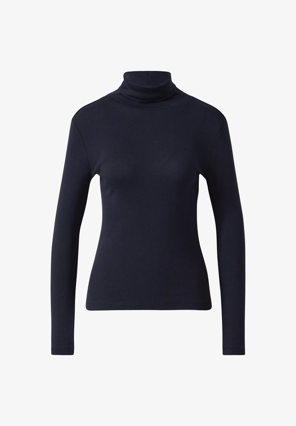 s.Oliver LONGSLEEVE IM SLIM FIT MIT ROLLKRAGEN - Long sleeved top - navy