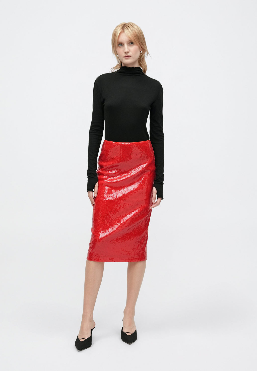 Diane von Furstenberg BIANCA SEQUIN SKIRT