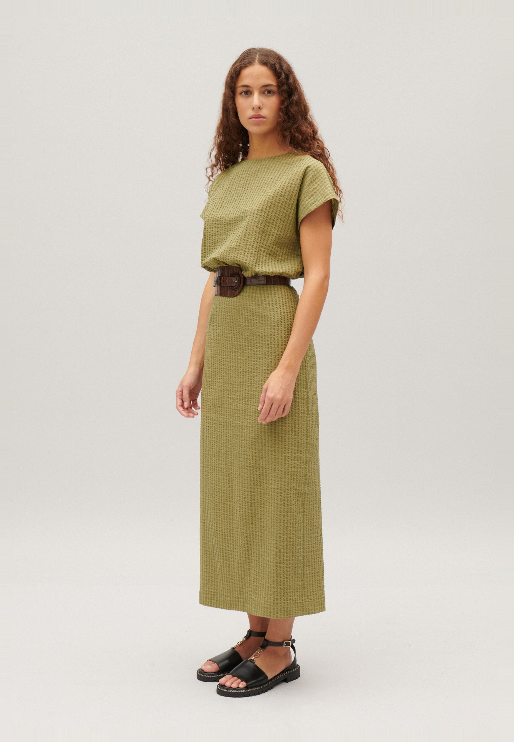 Claudie Pierlot ROBE MIDI RAYURES