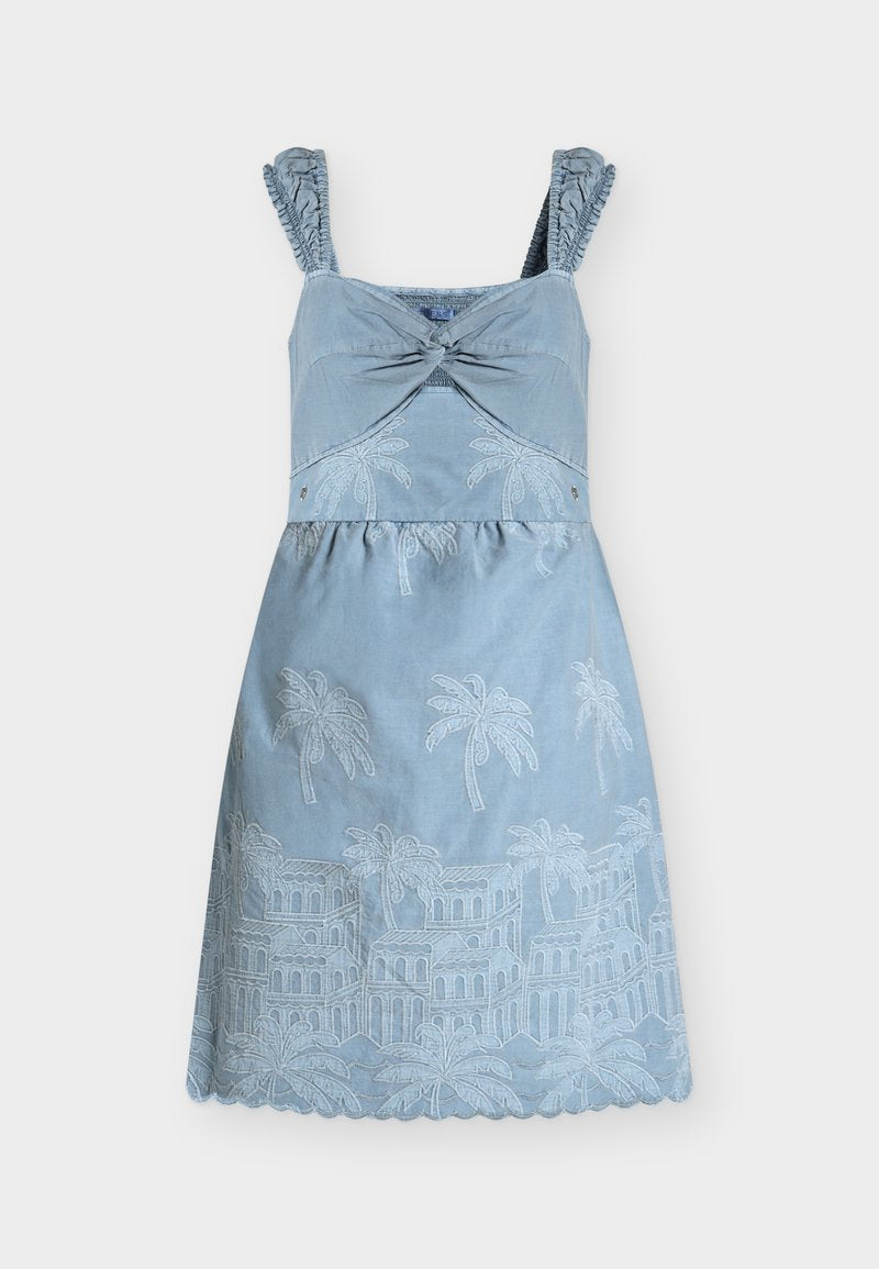STELLA EMBROIDERY MINI DRES Media 1