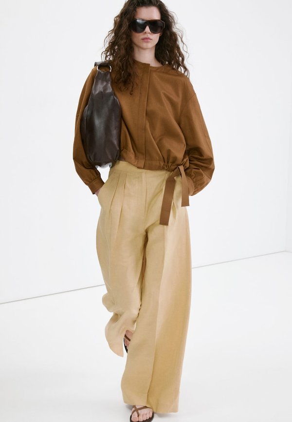 Mango ADULT - Trousers - mustard yellow