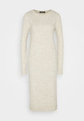 Vero Moda Knitted VMLEFILE Long - Jumper dress - birch