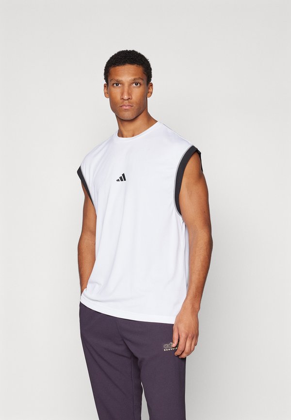 adidas Performance BOS TANK - Sports T-shirt - white/black