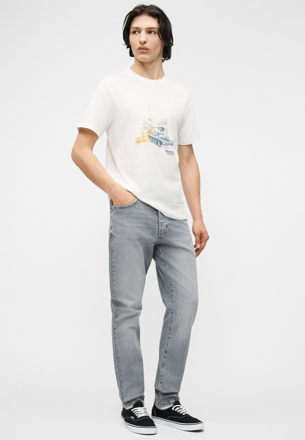 Relaxed fit ONSYOKE Mid rise Tapered Media 5