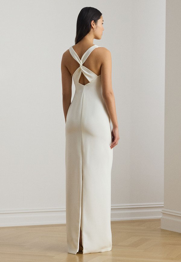 Lauren Ralph Lauren TWIST-BACK CREPE SLEEVELESS GOWN