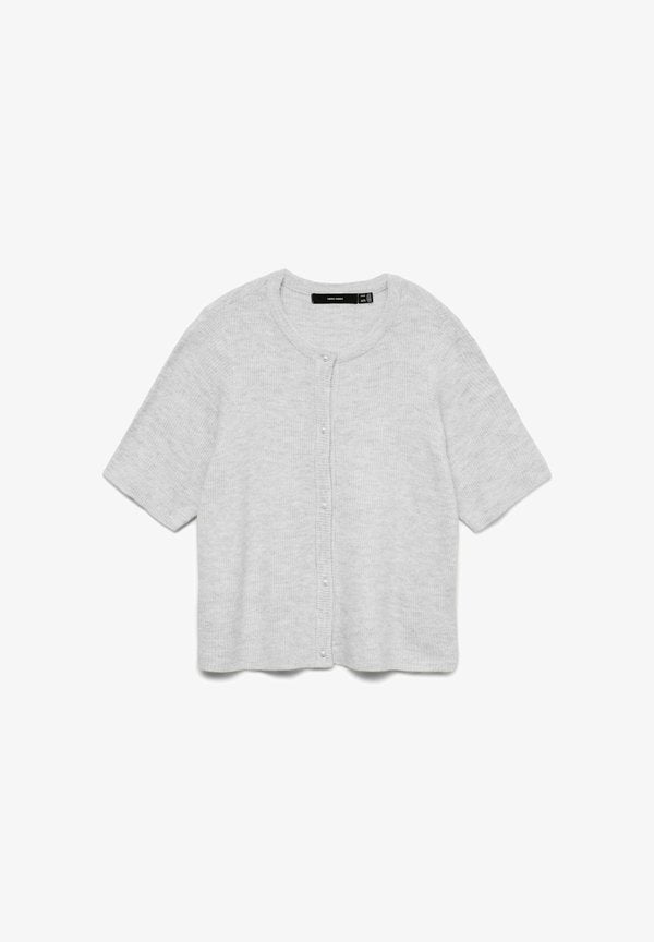 Vero Moda VMLEFILE Knit - Cardigan - light grey melange