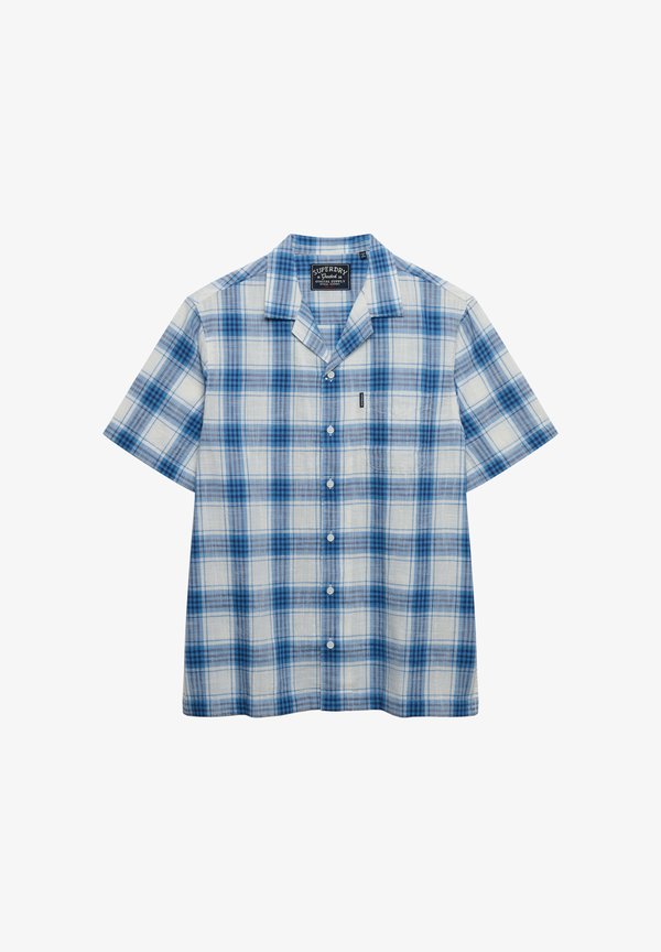Superdry & Co SUPERDRY CABANA CHECK SHORT SLEEVE SHIRT.. - Shirt - harbour check white