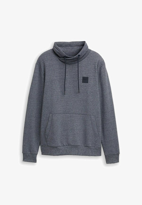 TOM TAILOR Sweatshirt - navy grindle structure