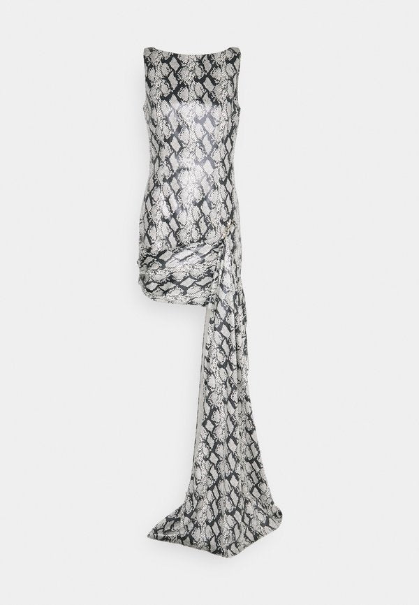ROKH SHORT DRESS WITH TAIL BUCKLE