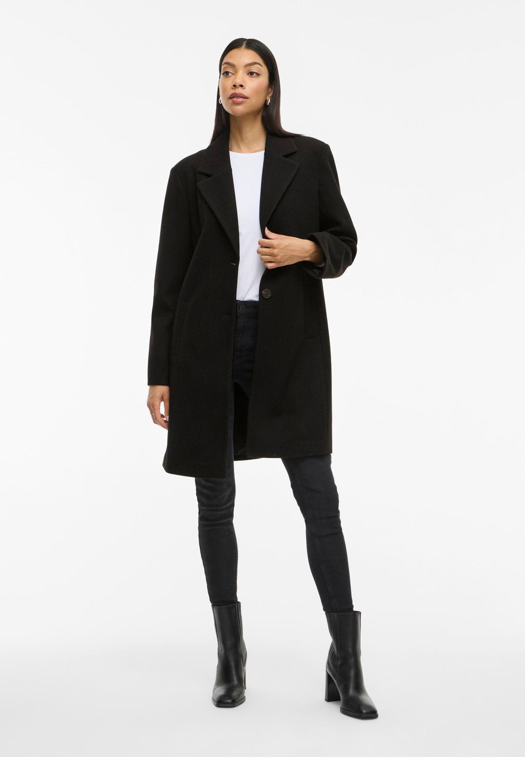 VILA VICLAUDIA BUTTON COAT - NOOS