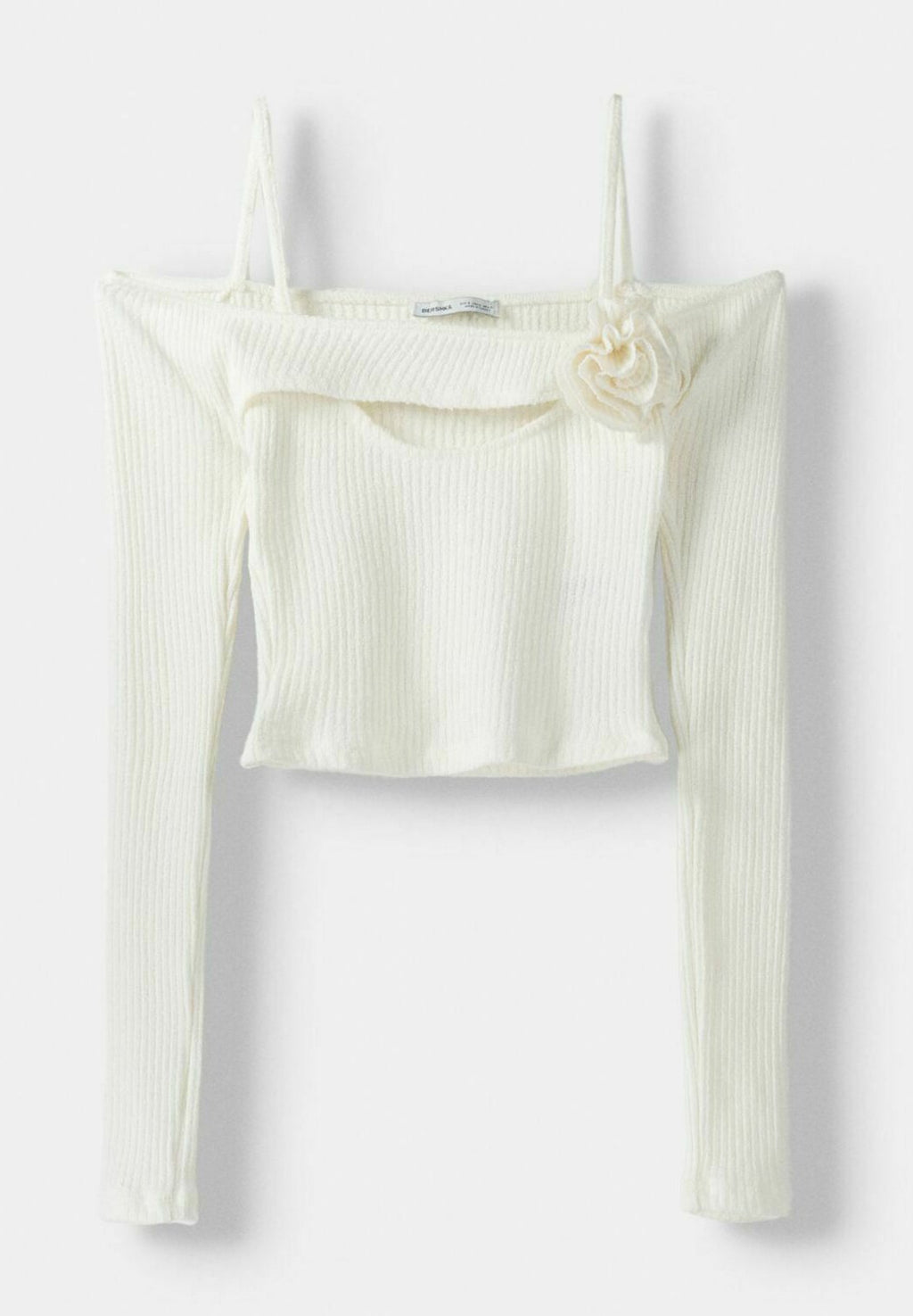 Bershka WITH FLORAL DETAIL AND SEAMS
