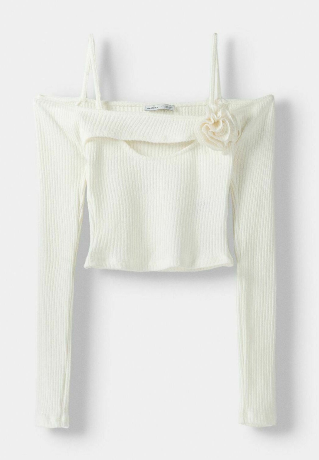 Bershka WITH FLORAL DETAIL AND SEAMS