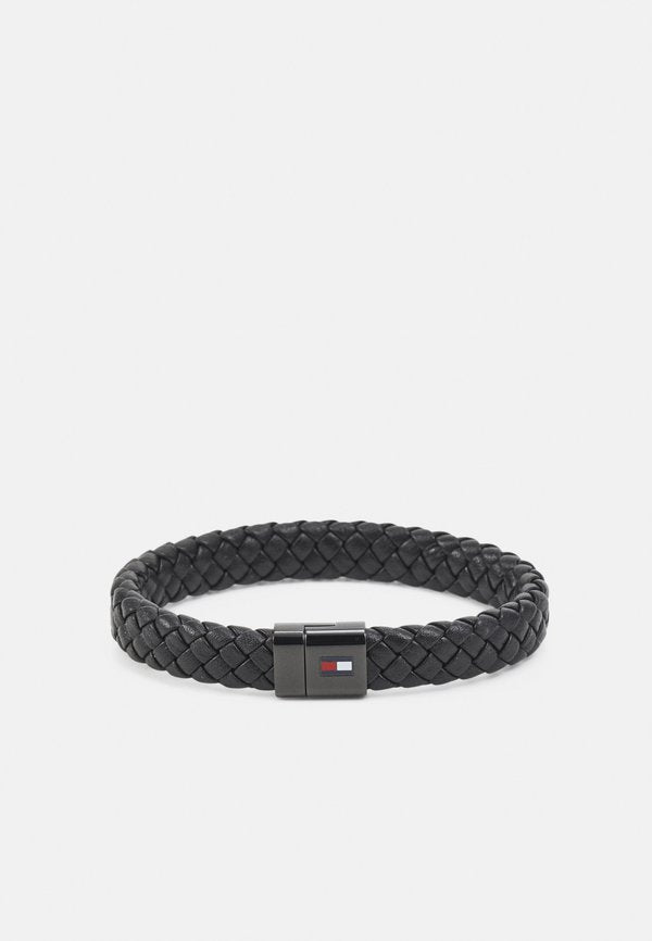 Tommy Hilfiger ROUND BRAIDED BRACELET - Bracelet - schwarz