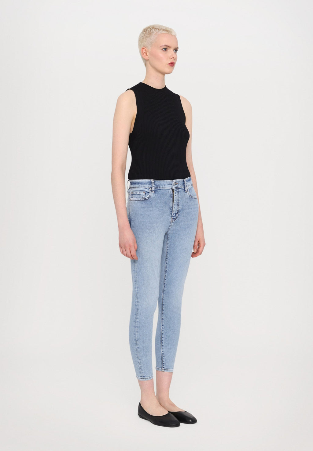 FRAME LE HIGH SKINNY CROP