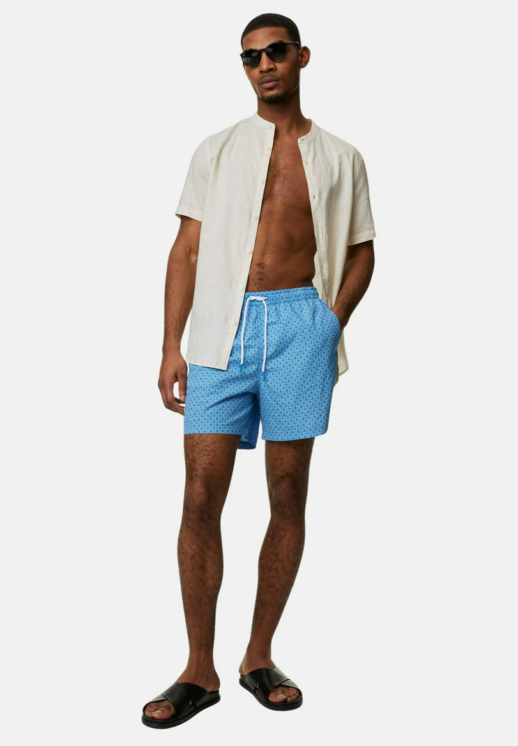 Marks & Spencer QUICK DRY GEOMETRIC PRINT