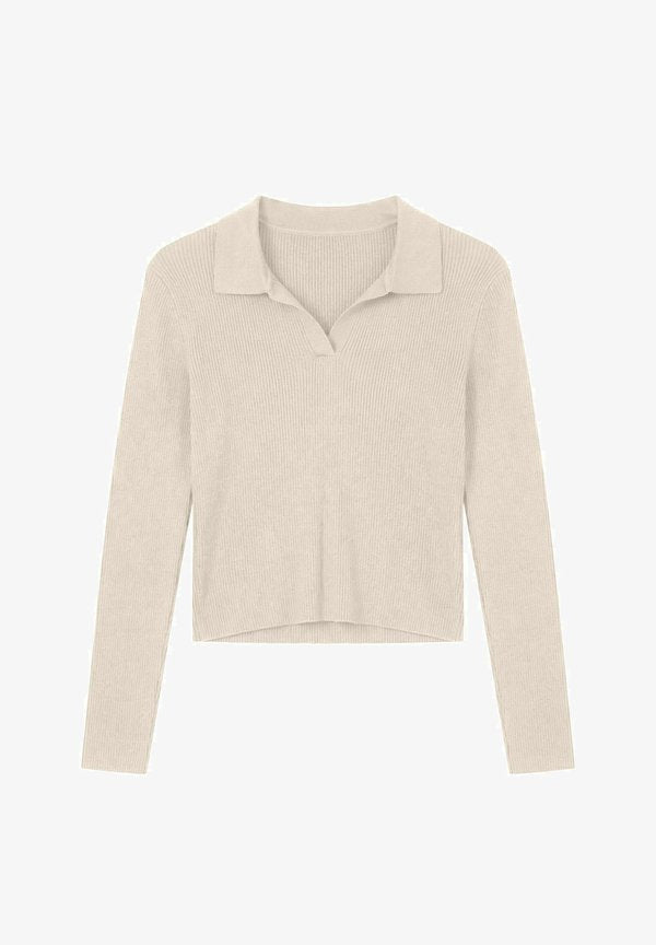 Vero Moda KNITTED PULLOVER VMALBERTA KNITTED PULLOVER - Jumper - birch