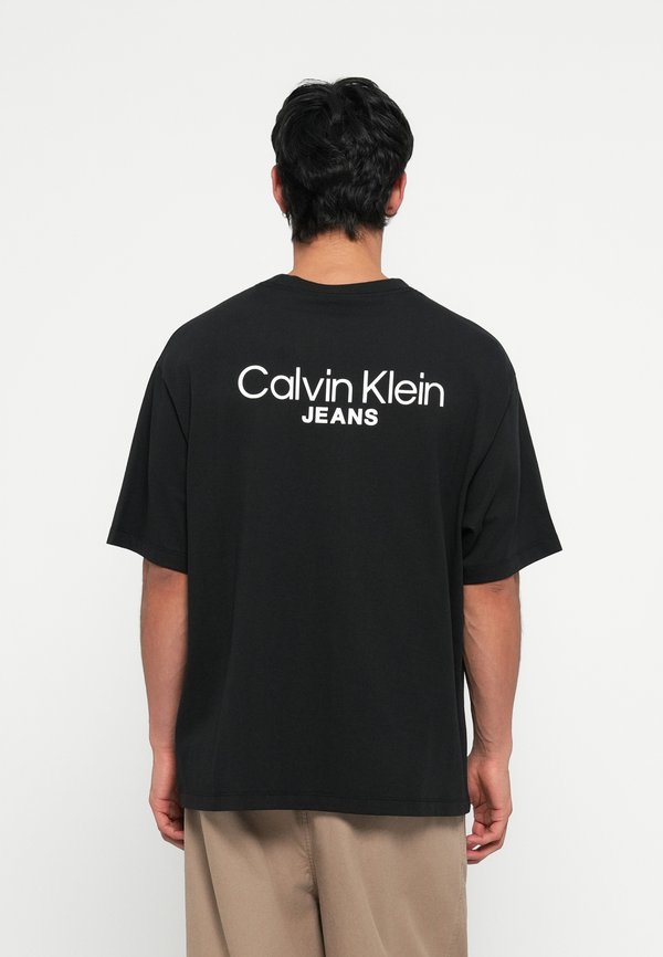 Calvin Klein Jeans LOGO BACK PRINT UNISEX - Print T-shirt - black