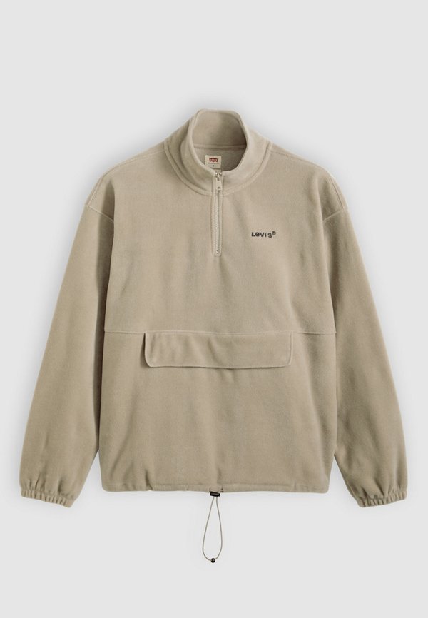 Levi's® LSE RLXD GRAPHIC ZIP PCH - Fleece jumper - vintage khaki