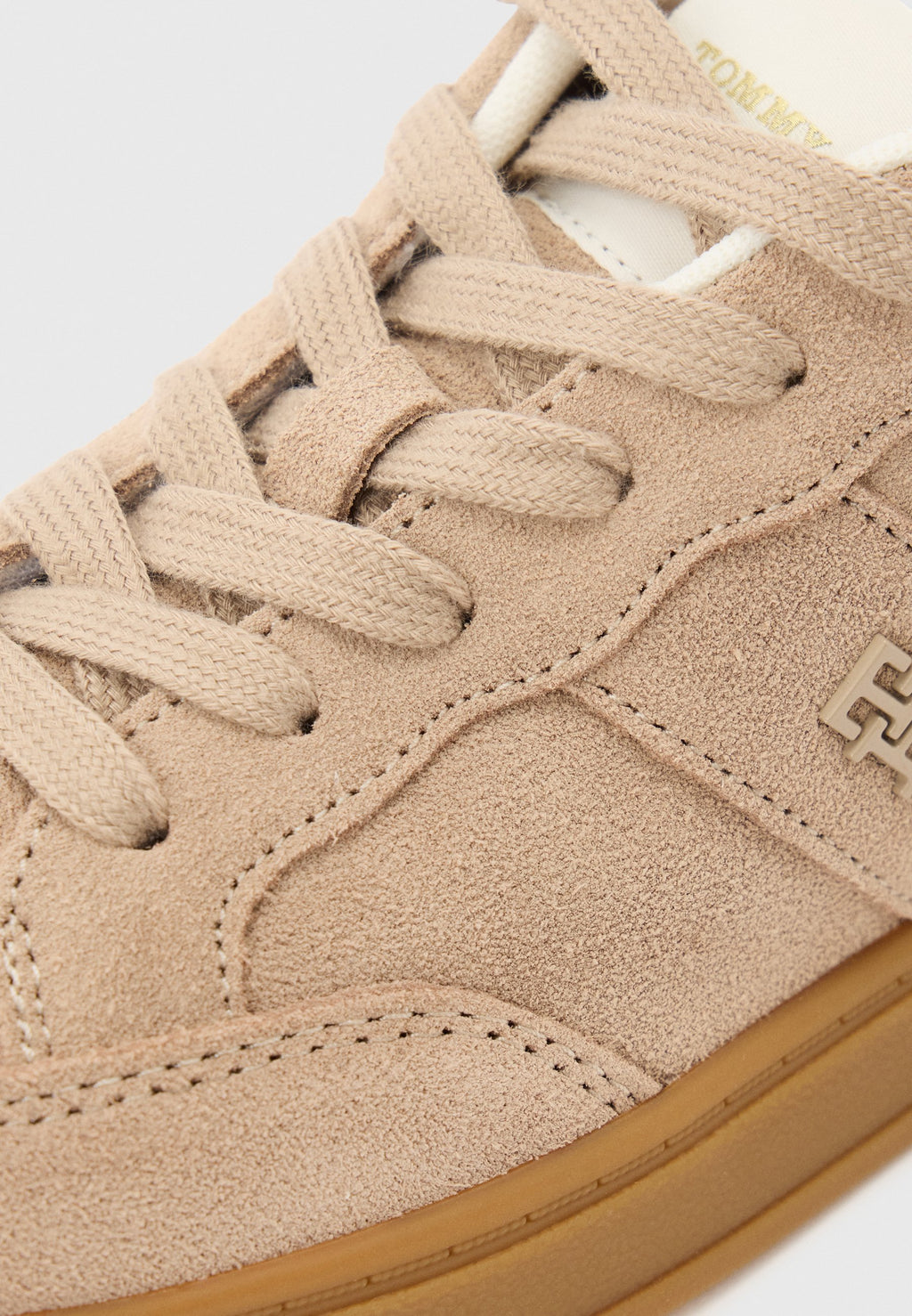 TH MONOGRAM SUEDE COURT TRAINERS Media 5