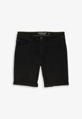 TOM TAILOR TTJOSH REGULAR SLIM FIT - Denim shorts - black denim