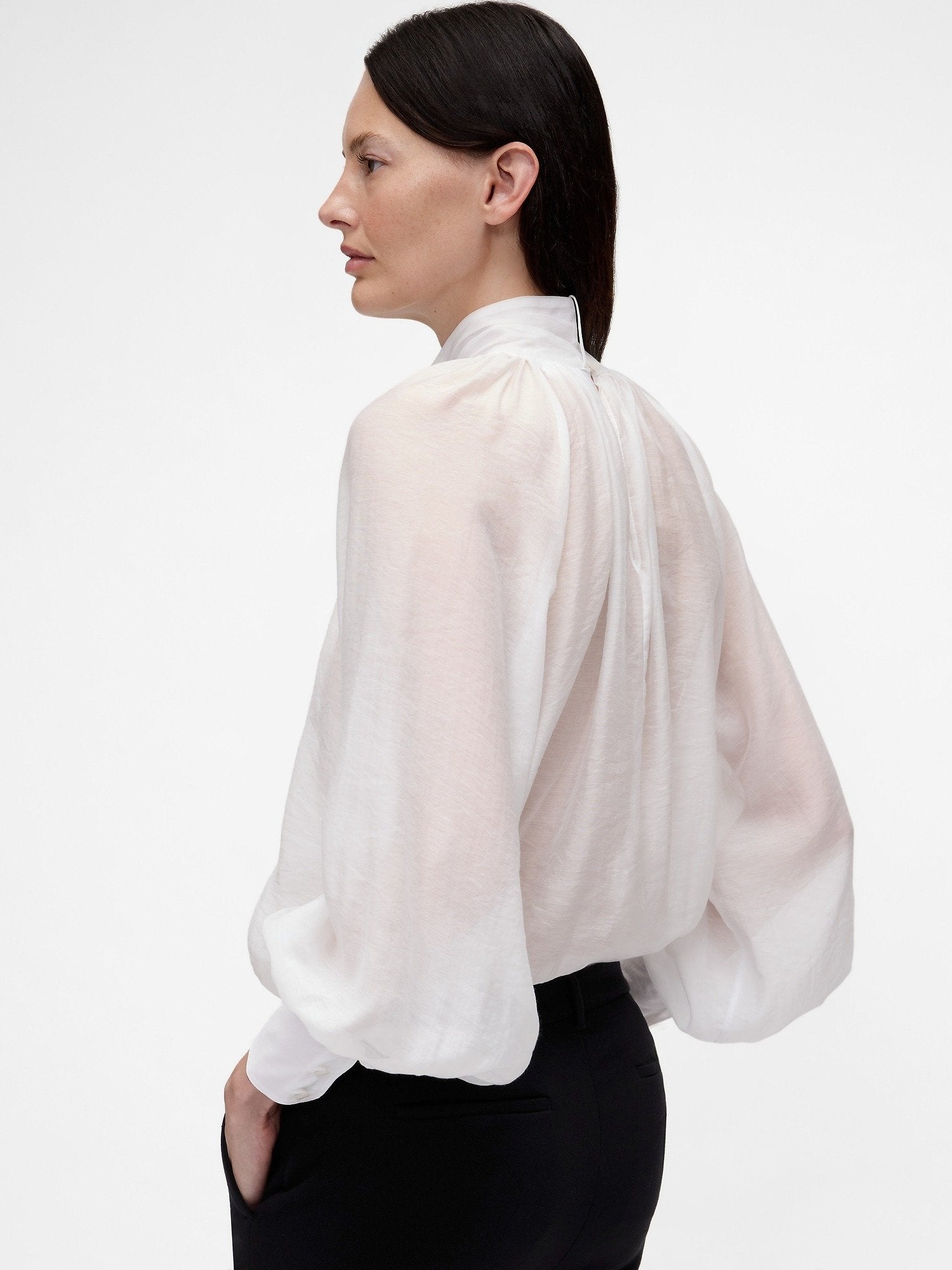 GAP GAPSTUDIO SHEER BOW SHIRT