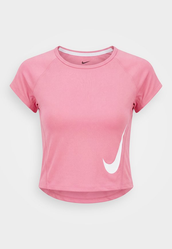 Nike Performance TEMPO RUN - Sports T-shirt - peony/photon dust/pink foam