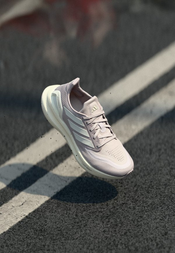 adidas Performance PUREBOOST 5 - Road running shoes - ice purple/off white/iron metallic