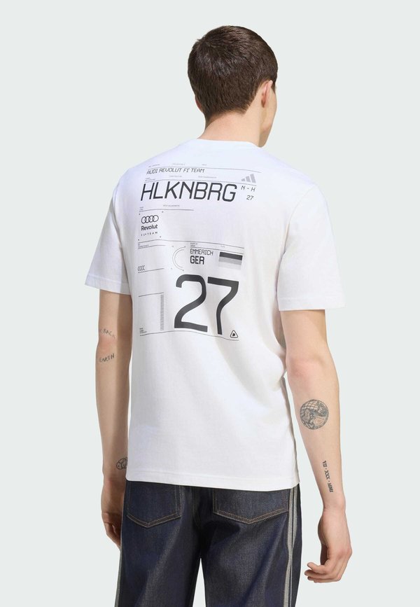 adidas Performance AUDI FORMULA ONE TEAM NICO HULKENBERG GRAPHIC II TEE - Print T-shirt - white
