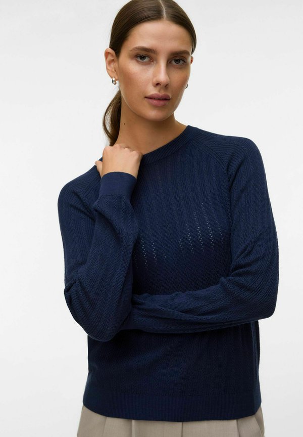 Vero Moda Knitted VMNEWLEX Knitted - Jumper - navy blazer