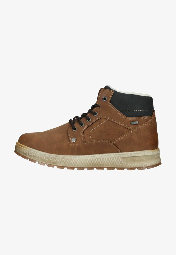 TOM TAILOR Lace-up ankle boots - cognac