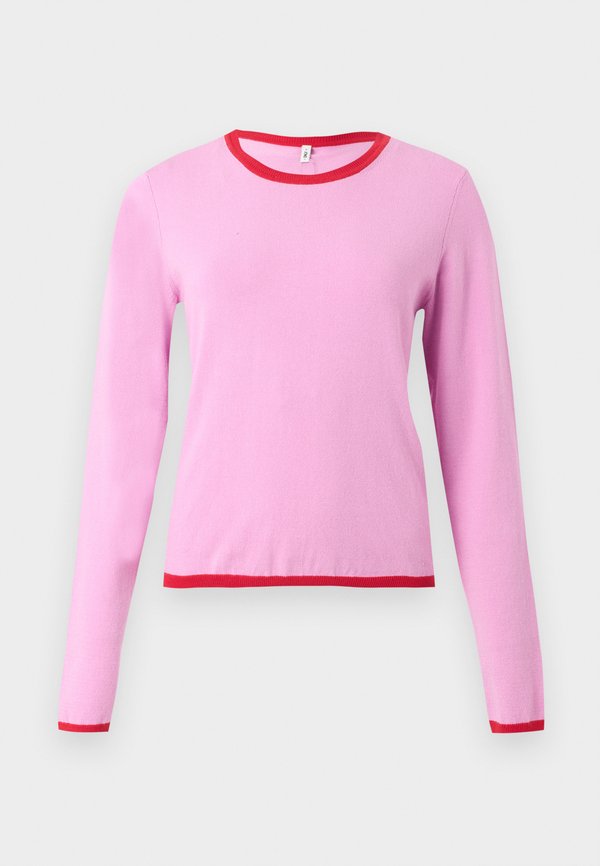 ONLY ONLCONTA DETAIL O NECK  - Jumper - pink