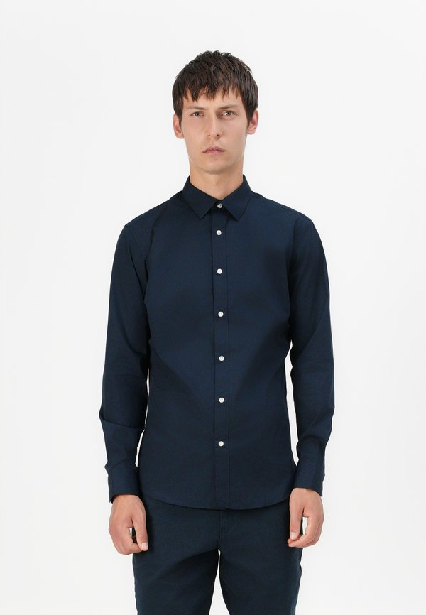 Jack & Jones JJJOE SHIRT LS PLAIN - Shirt - navy
