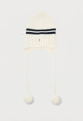 Tommy Hilfiger CHUNKY BAUBLE BEANIE - Beanie - white