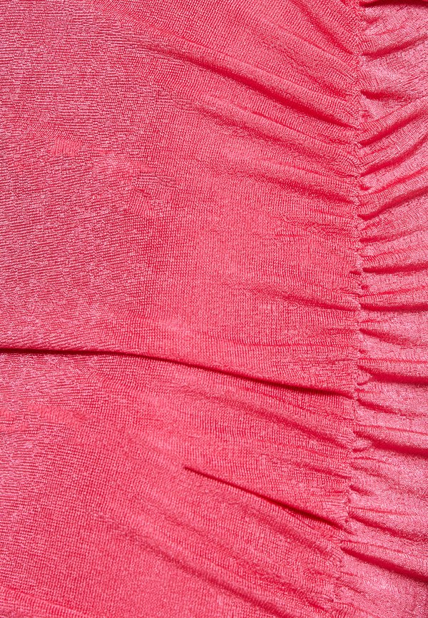 IN THE STYLE PINK ONE SHOULDER SLINKY MINI DRESS