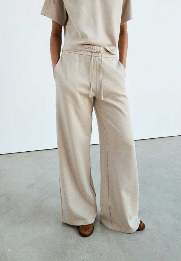 Mango ADULT - Tracksuit bottoms - beige