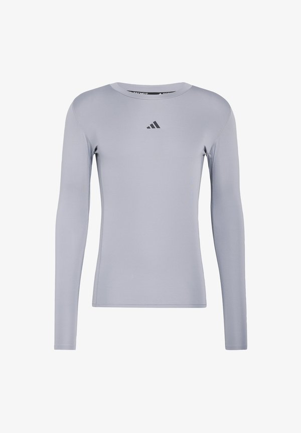 adidas Performance TECHFIT COMPRESSION TRAINING LONG SLEEVE T-SHIRT - Long sleeved top - grey