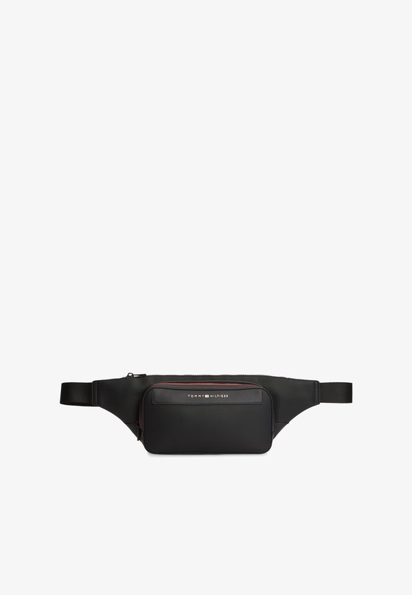 Tommy Hilfiger METAL LOGO BUM BAG - Bum bag - black