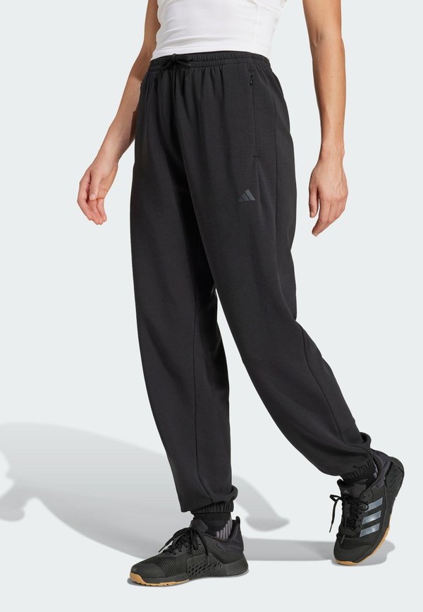 adidas Performance D4T WORKOUT WARM UP - Tracksuit bottoms - black