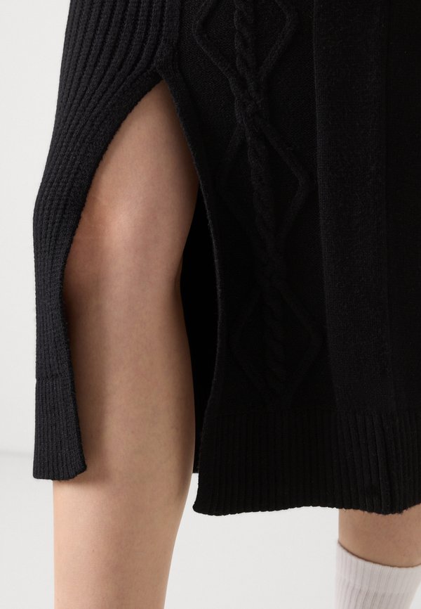 DKNY CABLE MIDI SKIRT WITH VENT AT FRONT BODY